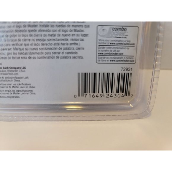 Password Plus Letters + Numbers Security Lock. New, Orange In Color - Picture 2 of 3